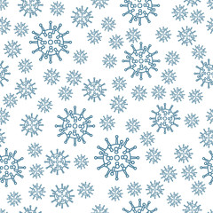Coronavirus seamless pattern