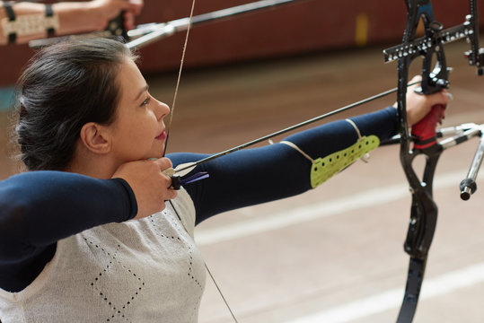 Woman With Bow Portrait