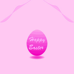 happy easter ,congratulations easter pink decorative eggs