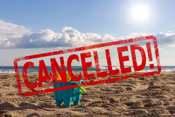 beach holiday cancelled because of Coronavirus outbreak