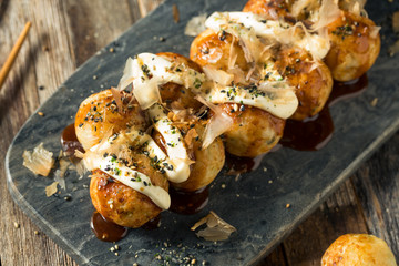 Homemade Japaense Octopus Takoyaki