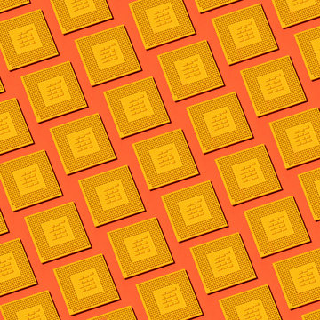 Square image of CPU pattern