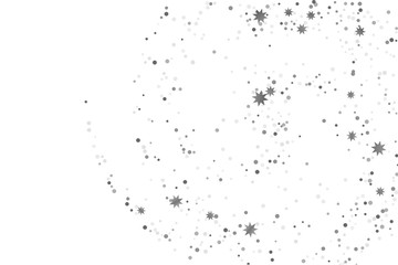 Silver glitter confetti.