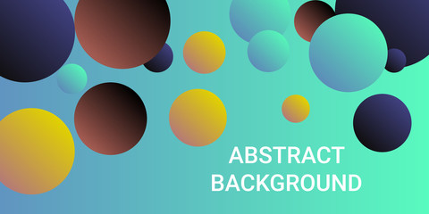 Trendy gradients of balls shapes.