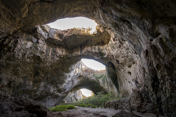 Devetashka Cave triple hole in Bulgaria
