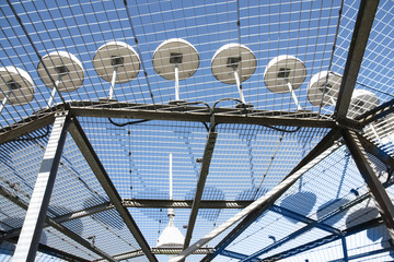 Details of a D-VOR (VHF omnidirectional radio range) ground station of radio navigation system for...