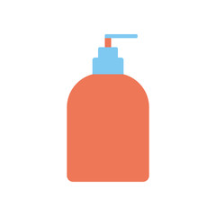 soap dispenser flat style icon vector design