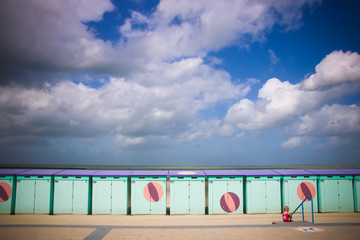 cabanes de plage à Malo-les-bains dans le nord de la France