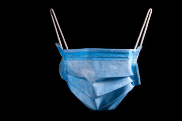 Disposable blue earloop face mask