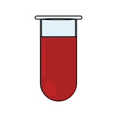 Isolated test tube icon