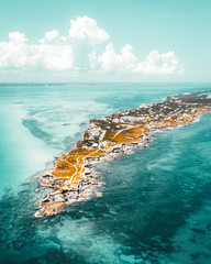 coast of isla mujeres mexico