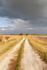 Fototapeta na wymiar Stormy weather on the Great Hungarian Plain