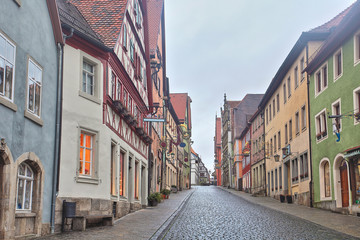 Beautiful Deutsch street of a small old provincial town