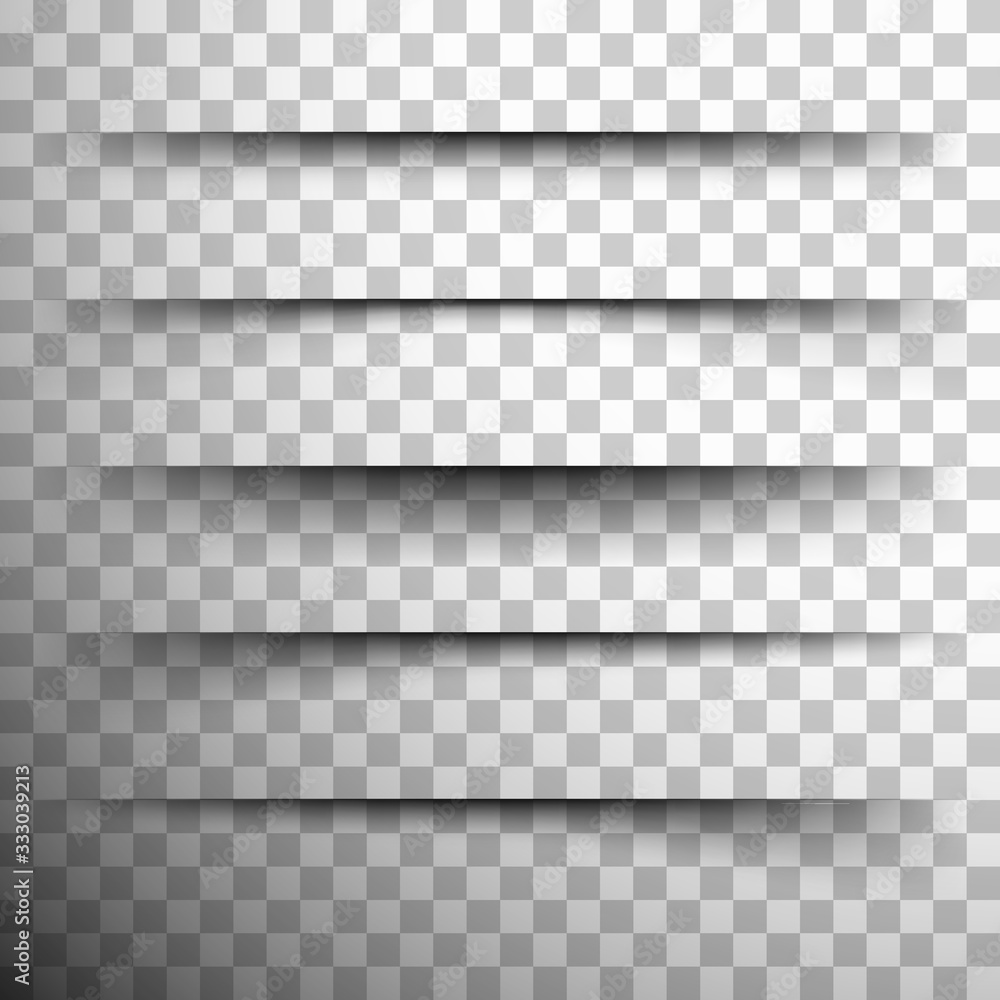 Poster vector realistic shadows.vector set of transparent realistic shadow.