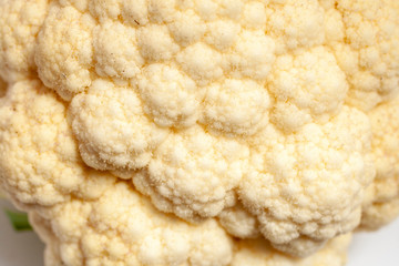 Close up shot of a cauliflower
