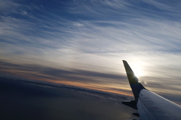 airplane in the sky