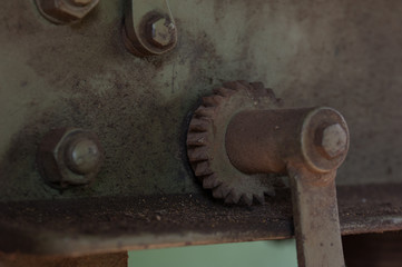 Finishing metal working internal steel surface on lathe grinder. Metalworking industry