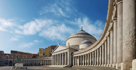 Naples, piazza del Plebiscito., Saint Francis of Paola