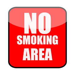 No smoking area red sign isolated on white background