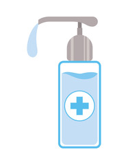 Isolated soap dispenser vector design