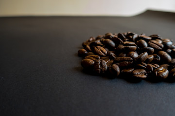 coffee beans with a blurred background