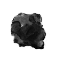 Wet ink geometric shape. Brush paint strokes. Texture brushes and modern grunge brush lines. Ink brush artistic design element for frame design. Isolated element.