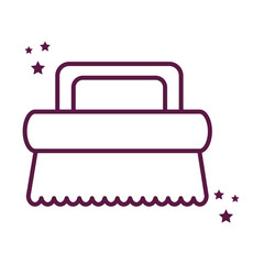 brush line style icon vector design