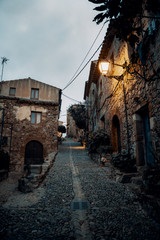 Narrow alleys in mediterranean village