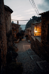 Narrow alleys in mediterranean village