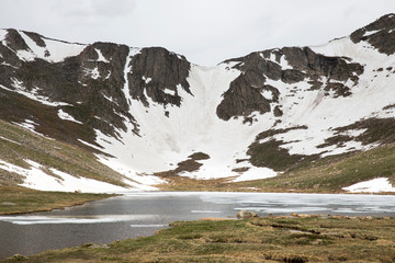 Summit Lake (12,830 feet), lake located on Mount Evans in Colorado