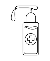 Isolated soap dispenser vector design