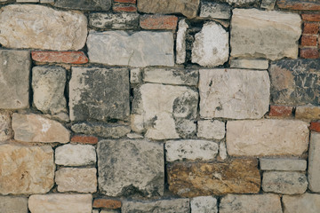 Texture. Walls of the Acropolis. Historic ruins in Athens, Greece