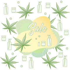 Cannabis Cbd thc cosmetics hemp medical marijuana