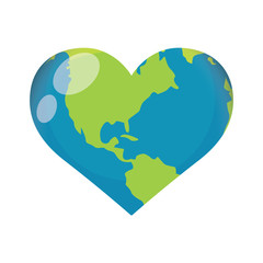 Earth planet in a hearth