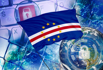 Concept of Cape Verde national lockdown due to coronavirus crisis covid-19 disease. Country...