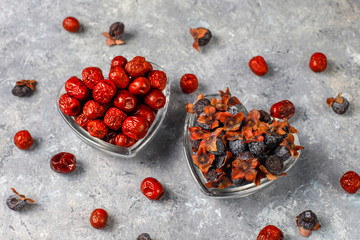 Healthy assortment dry fruits,top view