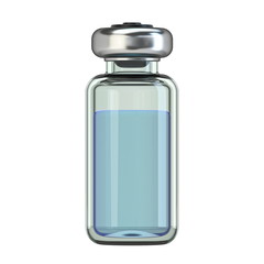 Vertical glass ampoule with cure 3D