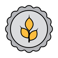 Isolated beer bottle cap icon