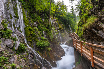 The Wimbachklamm in the mountaineering village of Ramsau