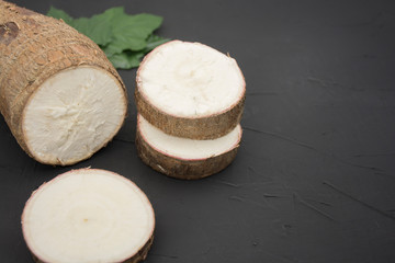 Cassava root, also called Cassava or Tapioca.