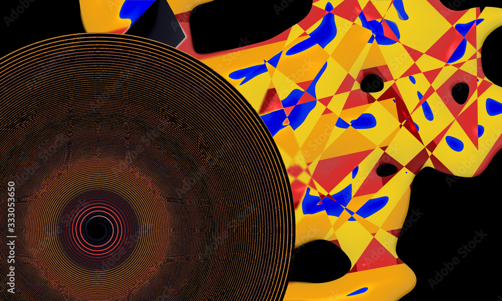 Fototapete modern futuristic pattern. dynamic background. fractal artwork for creative graphic design