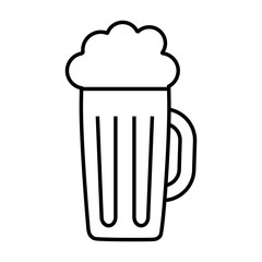 Isolated beer mug icon