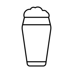 Isolated beer glass icon