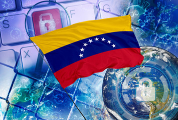 Concept of Venezuela national lockdown due to coronavirus crisis covid-19 disease. Country announce movement control order emergency state restrictions to combat the spread of the virus.