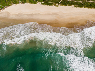 A view of Praia Mole (Mole beach), Galheta and Gravata - popular beachs in Florianopolis, Brazil