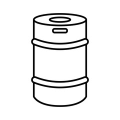 Isolated beer can icon