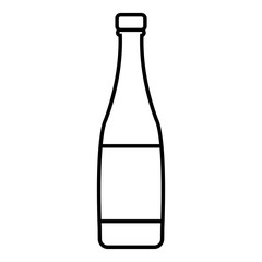 Isolated beer bottle icon