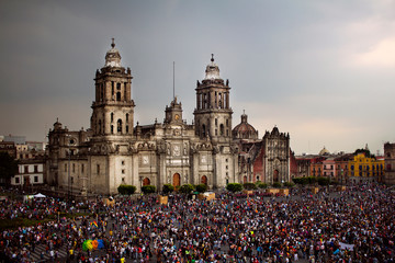 Fototapeta premium Zocalo de la Ciudad de México Marcha Gay