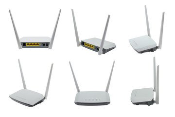 Wireless ADSL2+ router and modem, wifi router and switch, combined device for modulation and...