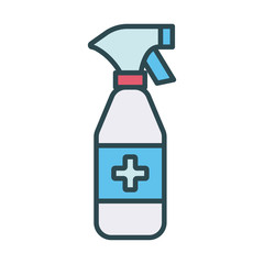 antibacterial soap bottle fill icon